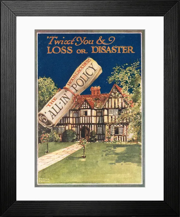 Framed Print : Eagle Star British Dominions Insurance Advert Framed Print : Eagle Star British Dominions Insurance Advert