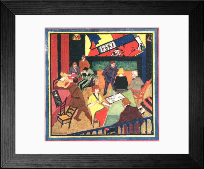 Framed Print : The Nevinson Room, Studio Club Framed Print : The Nevinson Room, Studio Club