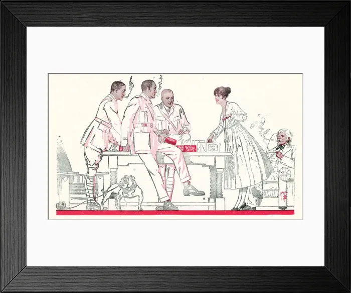 Framed Print : De Reszke American Cigarettes Advertisement Framed Print : De Reszke American Cigarettes Advertisement