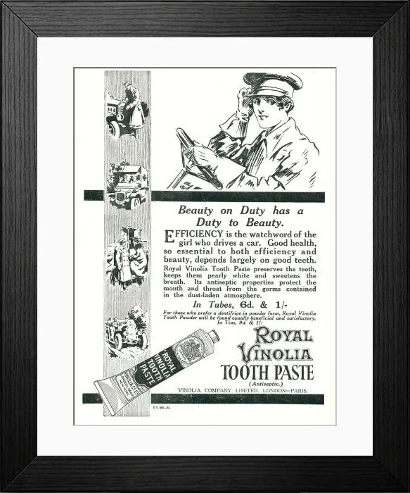 Framed Print : Vinolia Company Advertisement Framed Print : Vinolia Company Advertisement