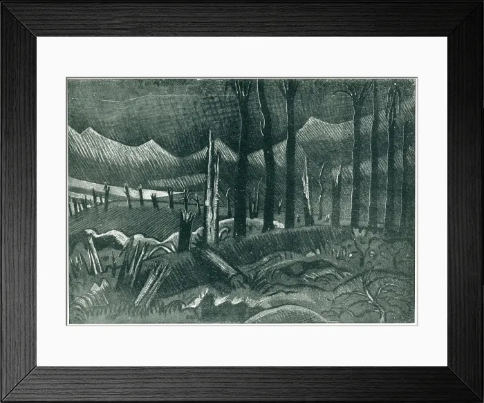 Framed Print : Broken Trees, Wytschaete Framed Print : Broken Trees, Wytschaete