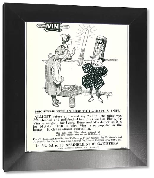 Lever Brothers Advertisement Vim