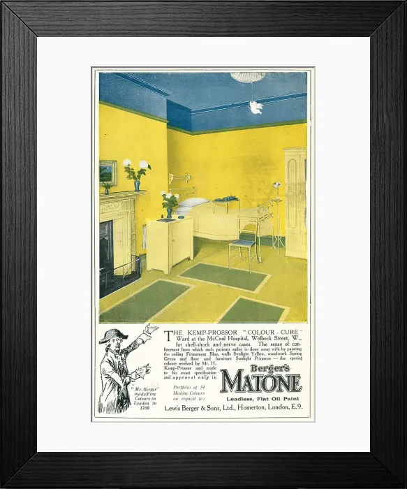 Framed Print : Berger's Matone Advertisement Framed Print : Berger's Matone Advertisement