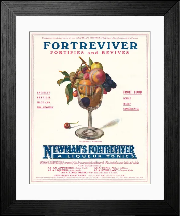 Framed Print : Newman's Fortreviver Advertisement Framed Print : Newman's Fortreviver Advertisement