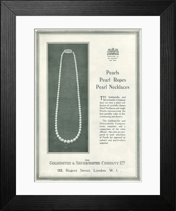 Framed Print : The Goldsmiths and Silversmiths Advertisement Framed Print : The Goldsmiths and Silversmiths Advertisement
