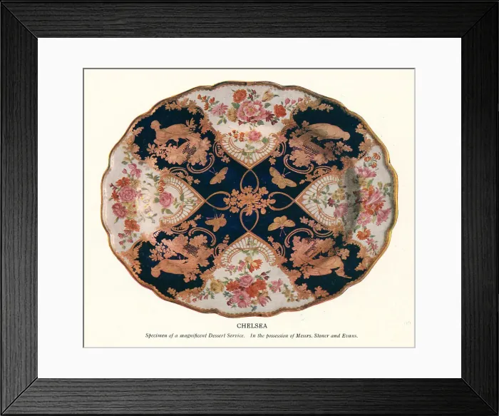 Framed Print : Chelsea Dessert Service Framed Print : Chelsea Dessert Service