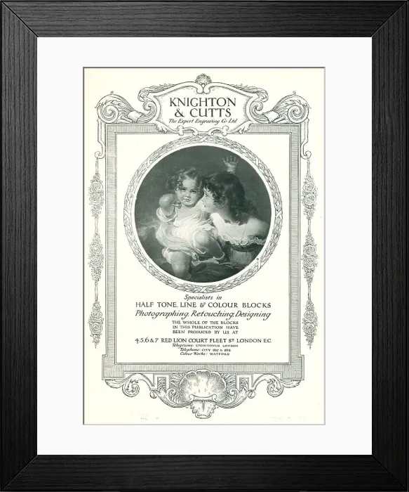 Framed Print : Knighton and Cutts Advertisement Framed Print : Knighton and Cutts Advertisement