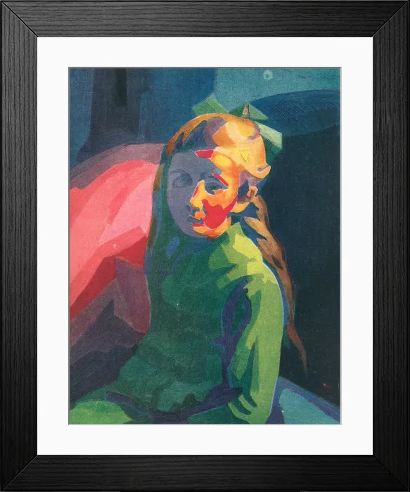 Framed Print : Study of a Girl Framed Print : Study of a Girl