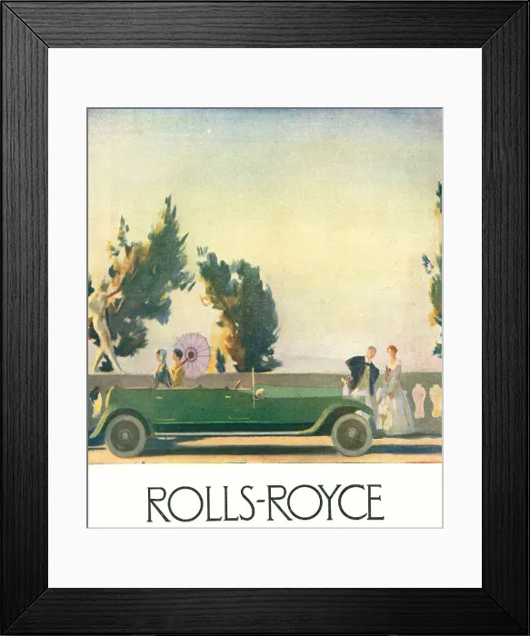 Framed Print : Rolls Royce Advertisement Framed Print : Rolls Royce Advertisement