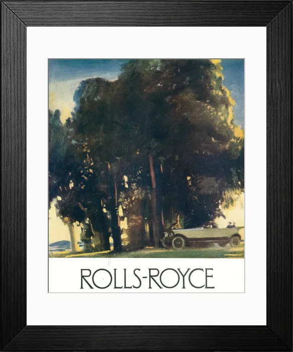 Framed Print : Rolls Royce Advertisement Framed Print : Rolls Royce Advertisement