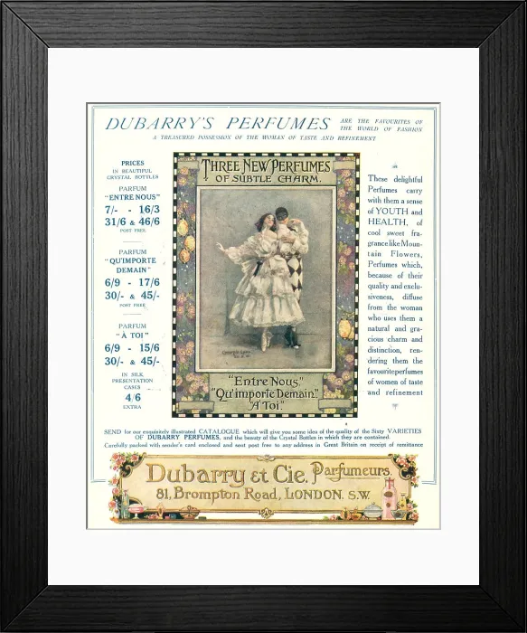 Framed Print : Dubarry et Cie Advertisement Framed Print : Dubarry et Cie Advertisement