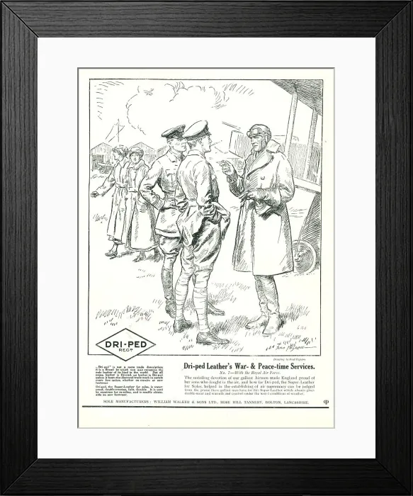 Framed Print : William Walker and Sons Dri-Ped Advertisement Framed Print : William Walker and Sons Dri-Ped Advertisement