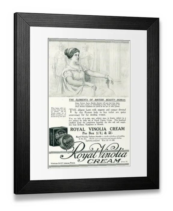 Framed Print : Vinolia Company Advertisement Framed Print : Vinolia Company Advertisement