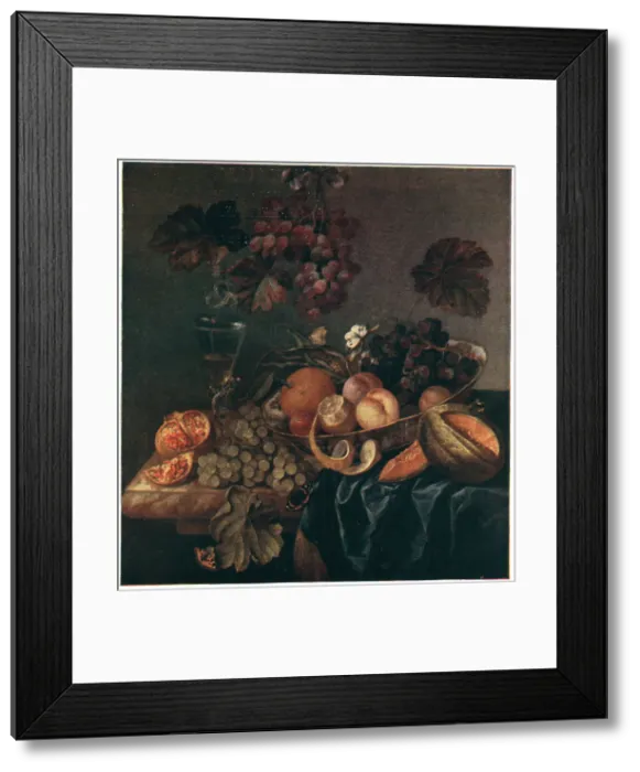 Framed Print : Still Life Fruit and Flowers Framed Print : Still Life Fruit and Flowers