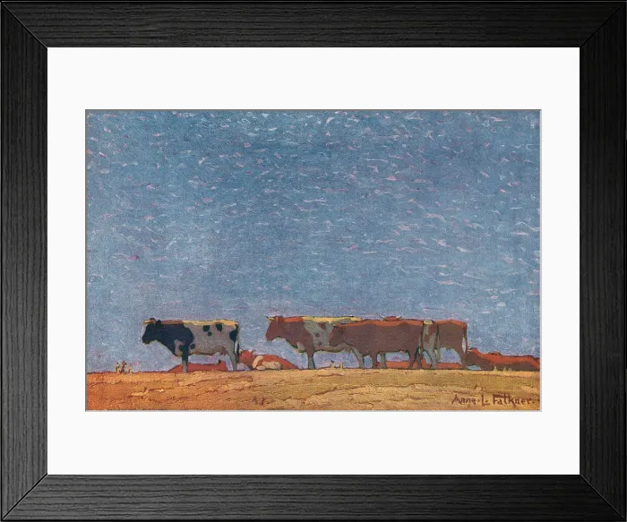 Framed Print : Cows On The Hill Framed Print : Cows On The Hill