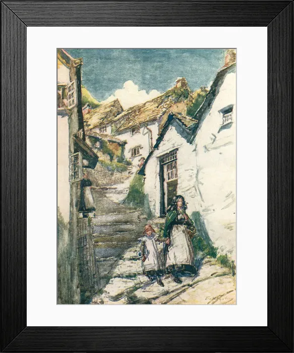 Framed Print : North Hill, Clovelly Framed Print : North Hill, Clovelly