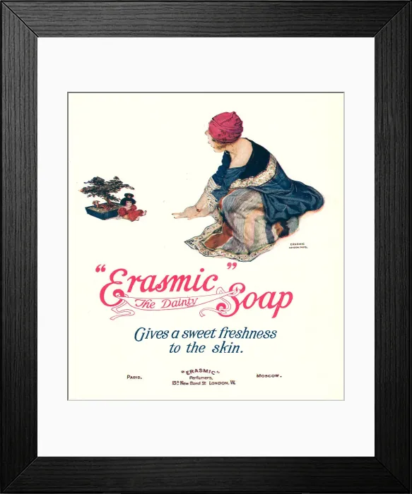 Framed Print : Erasmic Advertisement Framed Print : Erasmic Advertisement
