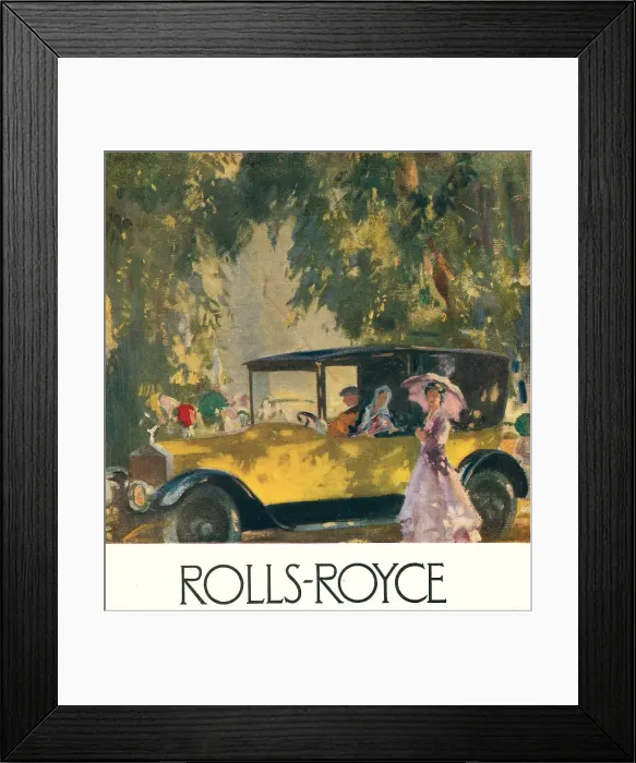 Framed Print : Rolls Royce Advertisement Framed Print : Rolls Royce Advertisement