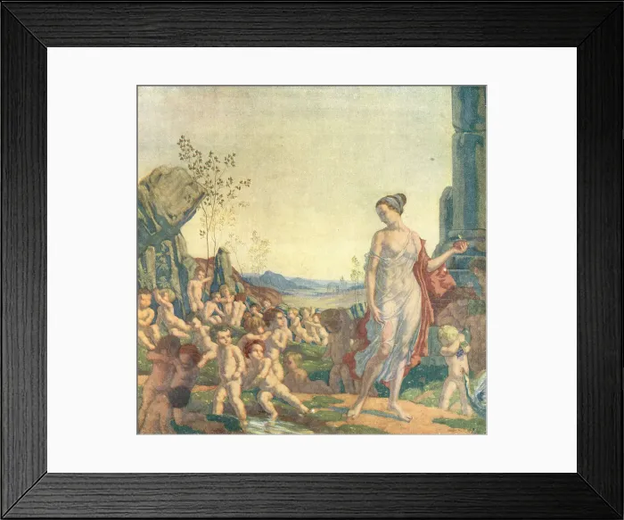 Framed Print : Lucina. This oil painting depicts Lucina, a title given to the ancient Roman goddesses Framed Print : Lucina. This oil painting depicts Lucina, a title given to the ancient Roman goddesses
