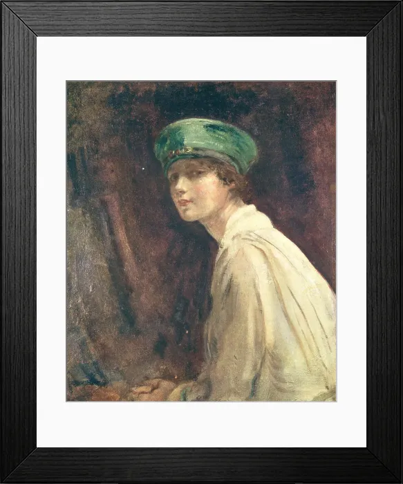Framed Print : The Green Hat