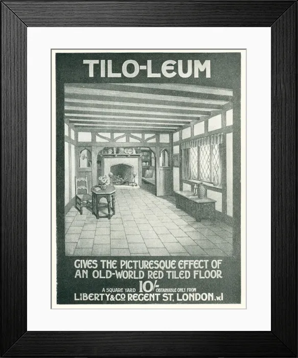 Framed Print : Tilo-Leum Advertisement Framed Print : Tilo-Leum Advertisement