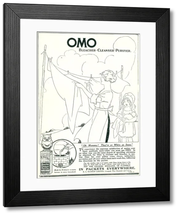 Framed Print : Omo Advertisement Framed Print : Omo Advertisement