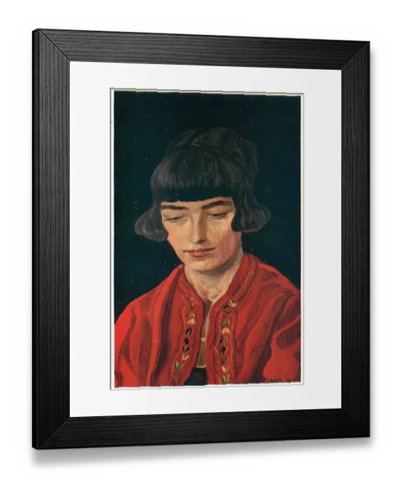 Framed Print : Girl In A Red Coat Framed Print : Girl In A Red Coat