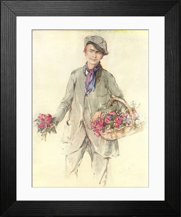 Framed Print : Enery. A watercolour portrait painting of Enery Framed Print : Enery. A watercolour portrait painting of Enery