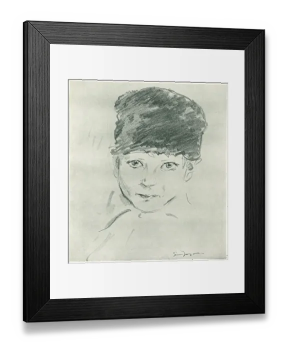 Framed Print : Portrait of a Boy Framed Print : Portrait of a Boy