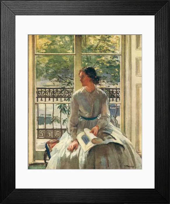 Framed Print : The Girl At The Window Framed Print : The Girl At The Window