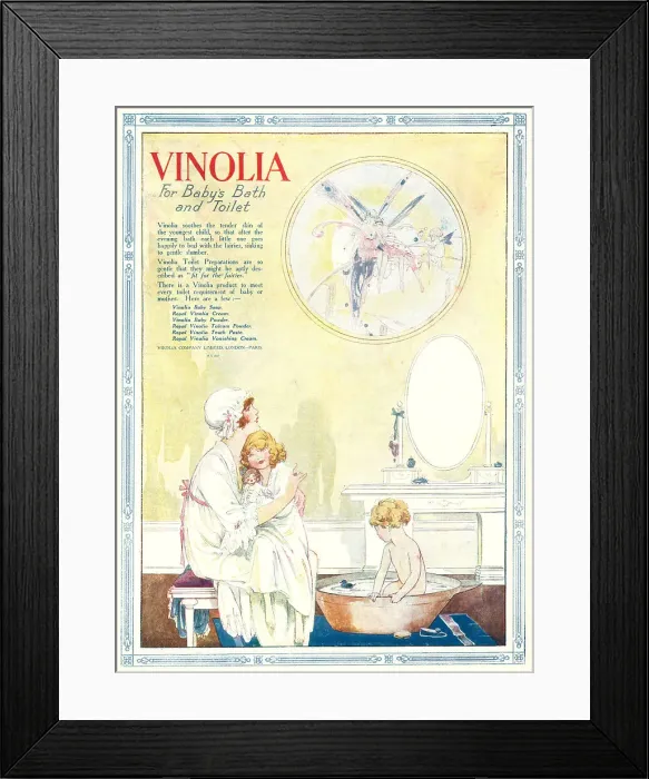 Framed Print : Vinolia Company Advertisement Framed Print : Vinolia Company Advertisement