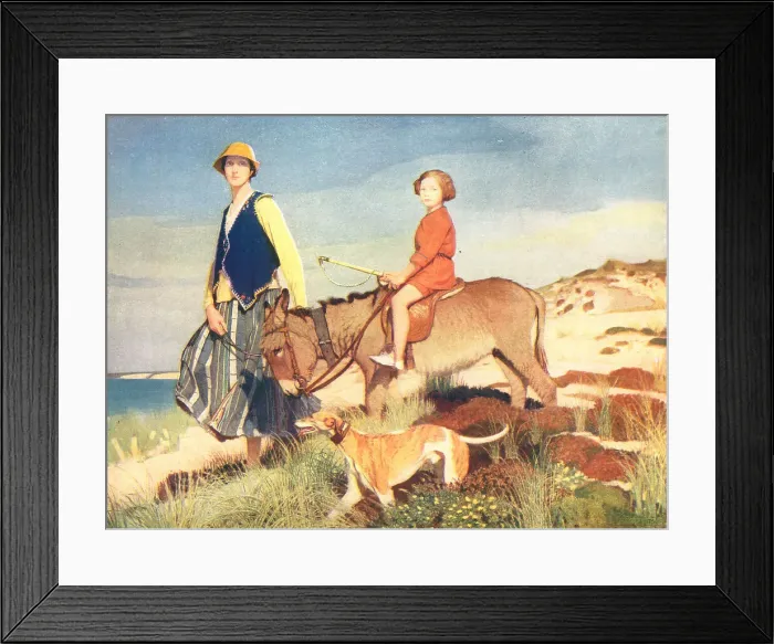Framed Print : The Donkey Ride