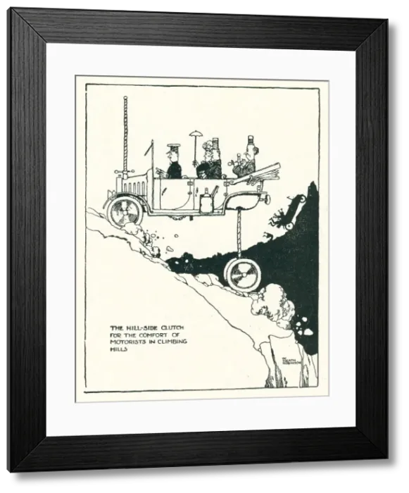 Framed Print : Heath Robinson Hill-Side Clutch