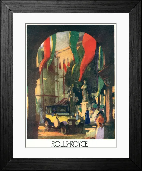 Framed Print : Rolls Royce Advertisement Framed Print : Rolls Royce Advertisement