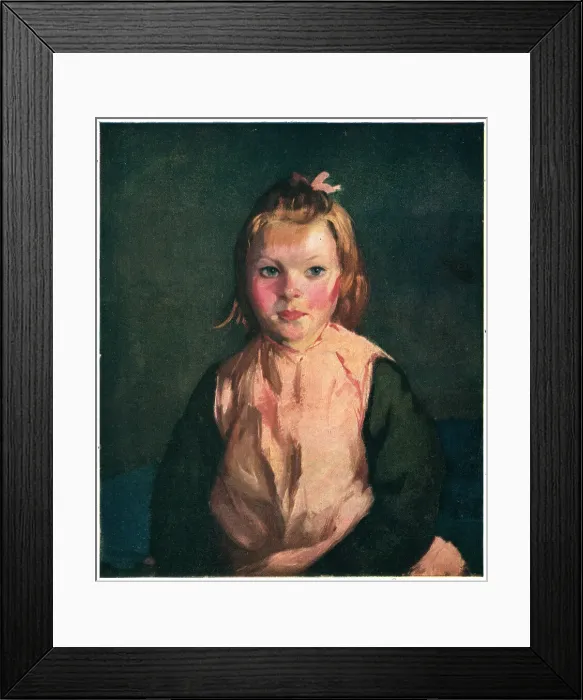 Framed Print : Mary ODee. A portrait painting of Mary O'Dee, a young girl with blushed cheeks Framed Print : Mary ODee. A portrait painting of Mary O'Dee, a young girl with blushed cheeks