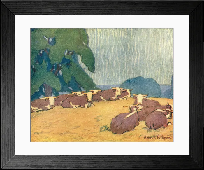 Framed Print : A Herd Of Herefords Framed Print : A Herd Of Herefords