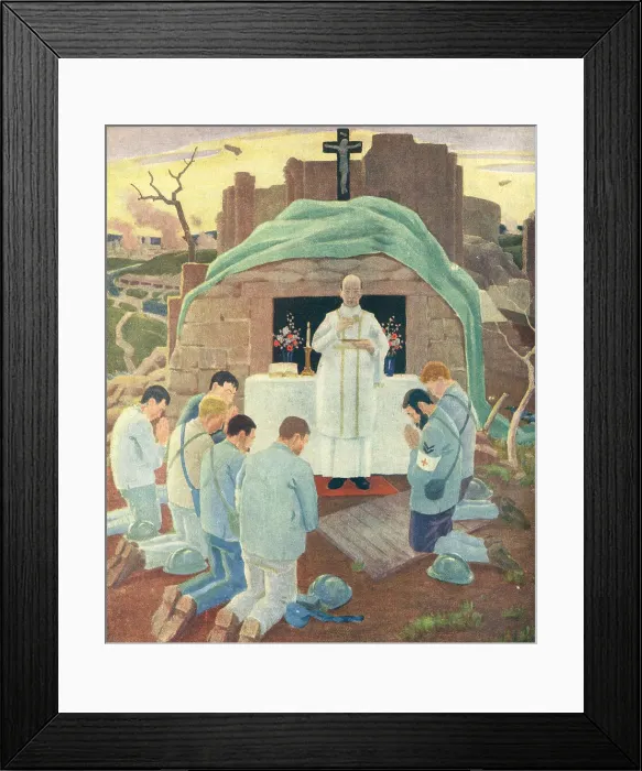 Framed Print : La Messe Aux Brancardiers Framed Print : La Messe Aux Brancardiers