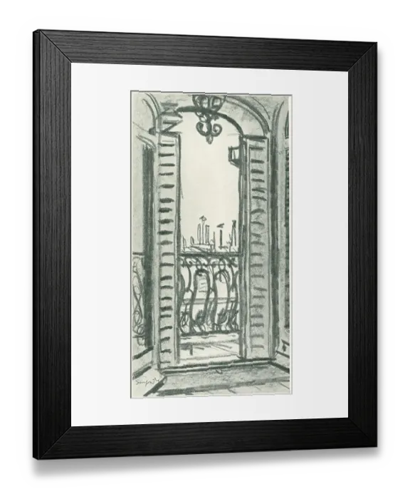 Framed Print : Balcony View Framed Print : Balcony View