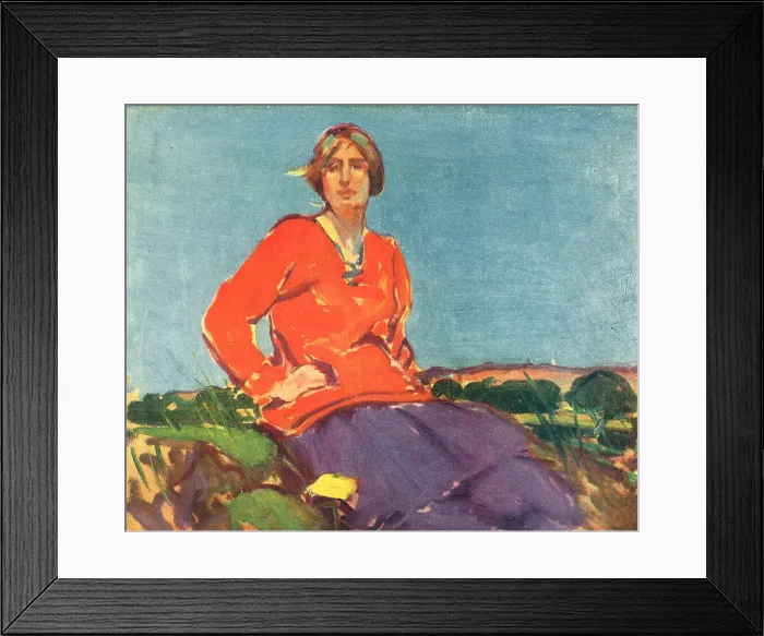 Framed Print : Woman In Orange Framed Print : Woman In Orange