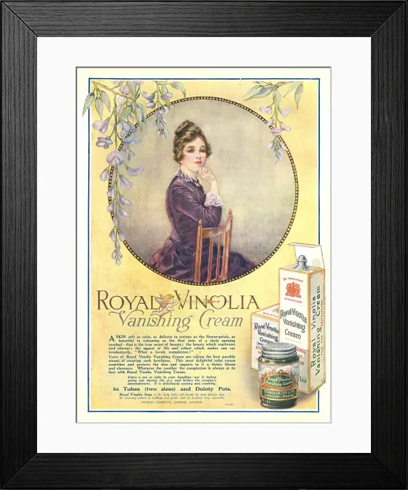 Framed Print : Vinolia Company Advertisement Framed Print : Vinolia Company Advertisement