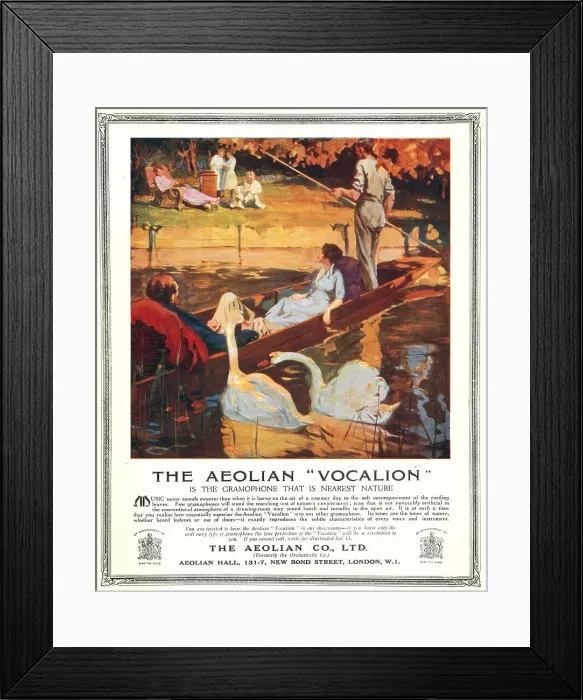 Framed Print : Aeolian Vocalion Advertisement Framed Print : Aeolian Vocalion Advertisement