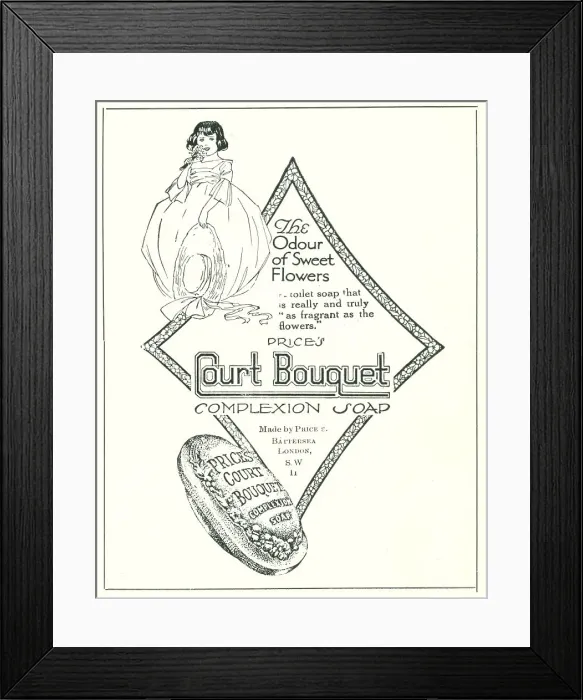 Framed Print : Price's Court Bouquet Advertisement Framed Print : Price's Court Bouquet Advertisement