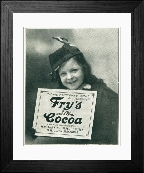Framed Print : Fry's Cocoa Advertisement Framed Print : Fry's Cocoa Advertisement