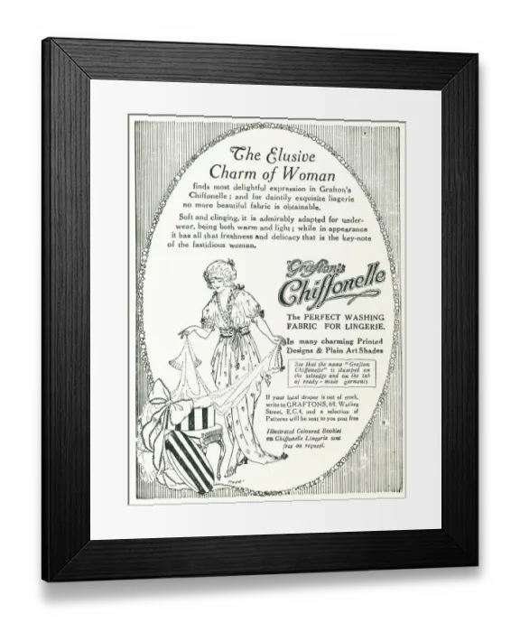 Framed Print : Grafton's Chiffonelle Advertisement Framed Print : Grafton's Chiffonelle Advertisement