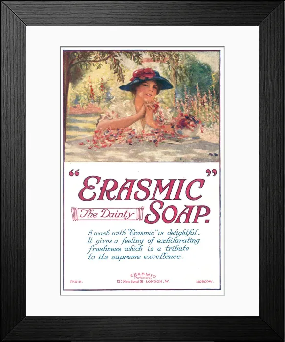 Framed Print : Erasmic Advertisement Framed Print : Erasmic Advertisement
