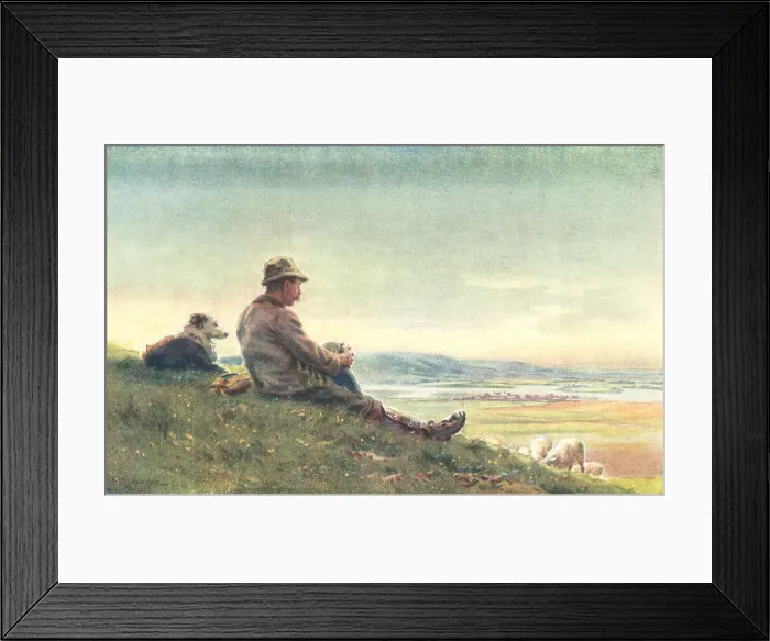 Framed Print : A Man And His Dog Framed Print : A Man And His Dog