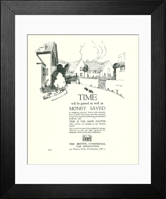 Framed Print : British Commercial Gas Association Advert Framed Print : British Commercial Gas Association Advert