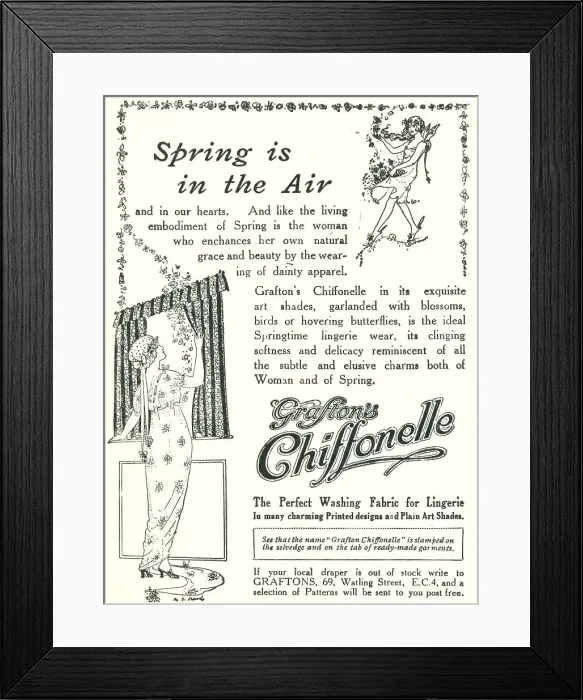 Framed Print : Grafton's Chiffonelle Advertisement Framed Print : Grafton's Chiffonelle Advertisement