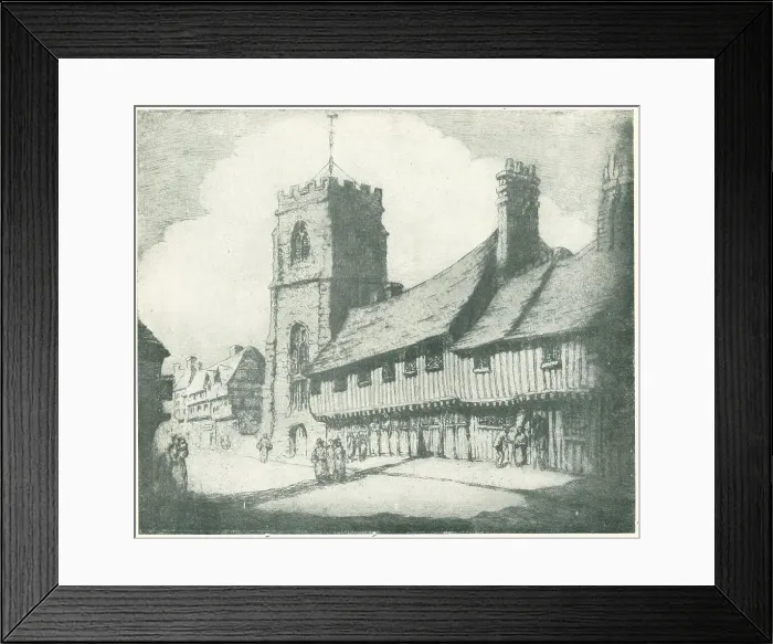 Framed Print : Almshouses, Stratford-On-Avon Framed Print : Almshouses, Stratford-On-Avon