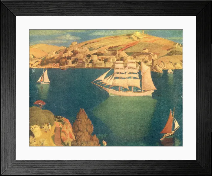 Framed Print : The Old Seaport Framed Print : The Old Seaport